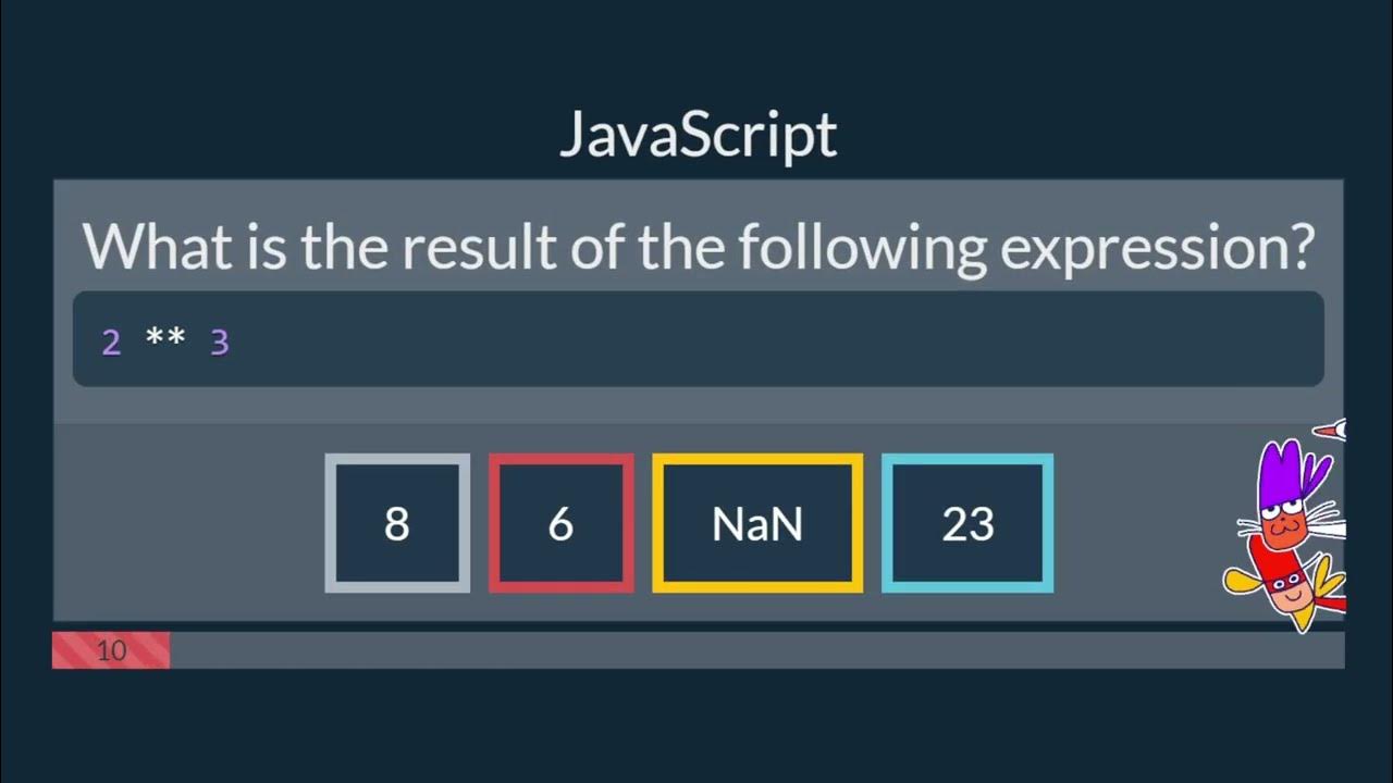 Learn JavaScript with simple questions and multiple choice answers ...