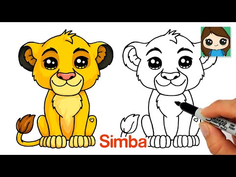 How to Draw Simba | The Lion King