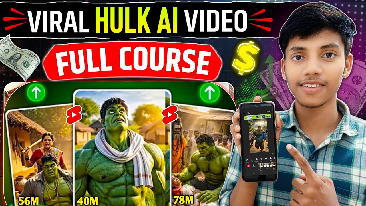 Hulk Ai Video Kaise Banaye | Viral Hulk Ai Video Kaise Banaye | Ai Se Video Kaise Banaye |Ai Cartoon