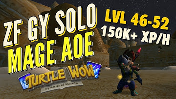 Turtle WoW - Mage One Pull ZF GY Solo lvl 46-52 (NEW & IMPROVED)