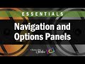 Essentials guide to the navigation and options panels in photopia