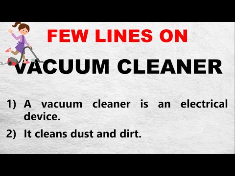 Uses Of Vacuum Cleaner In Points