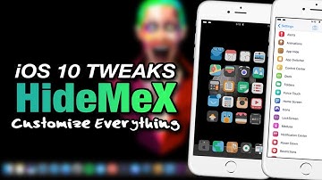 iOS 10 Tweaks: HideMeX - Customize All The Things On iOS