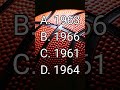 Michael Jordan #trivia #triviachallenge #guesstheyear