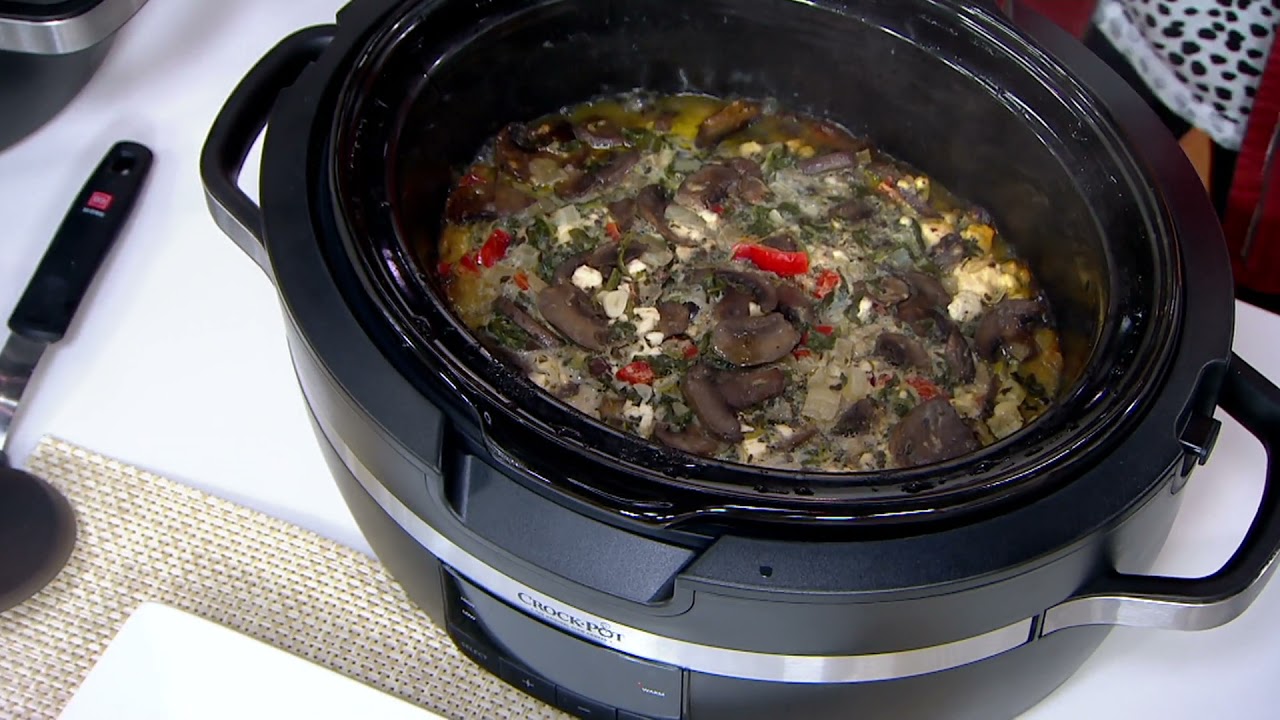 CrockPot 6Quart ThermoShield Cook & Carry Slow Cooker on QVC YouTube