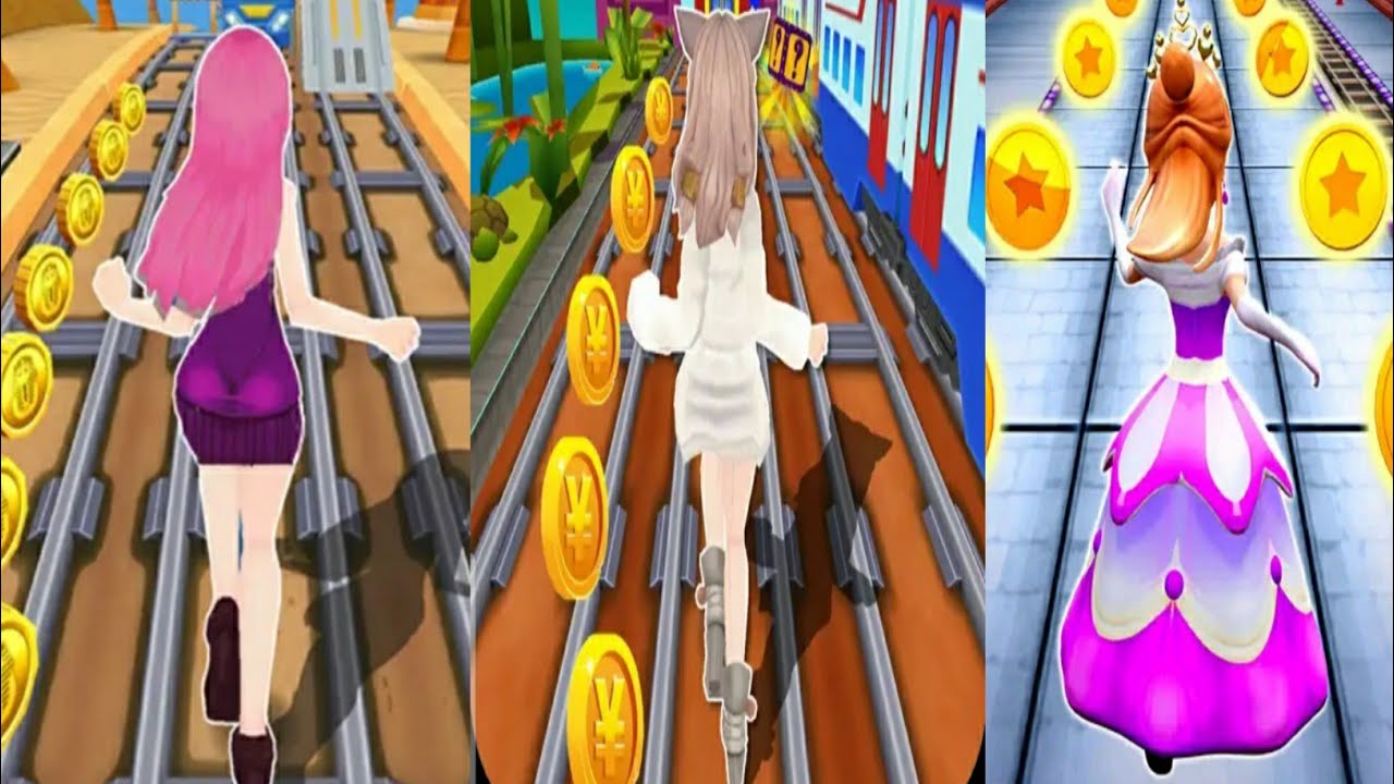 Princess Subway Runner VS Princess Subway Runner 2 VS Princess Run Game ...