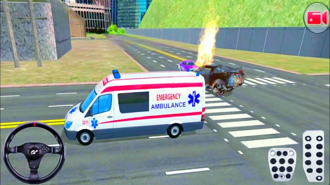 Ambulance Game Rescue Robot #2 - car games - Android Gameplay