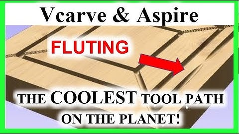 Flutes - How To Do Fluting / Flutes Toolpath, Vectric Vcarve & Aspire