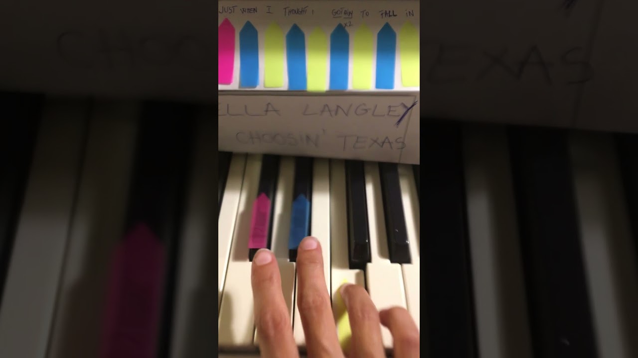 Choosin’ Texas Ella Langley | Piano Tutorial Easy / part 1