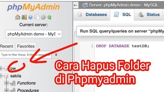 How to Delete a Folder in phpMyAdmin