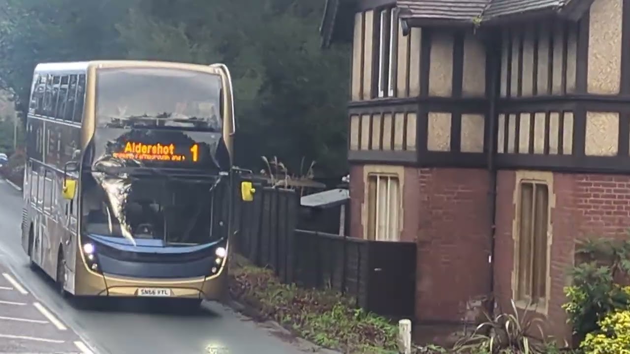 Here is the Stagecoach Gold 10766 on the number 1 in Farnborough Friday 16 January 2026