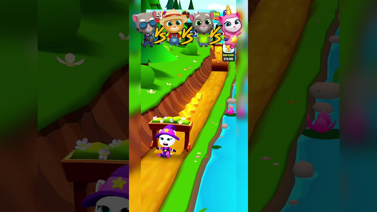 Talking tom gold run funny🤣🤣 fails 