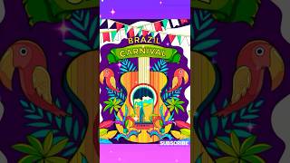 Brazil Carnival's Drawing Tutorial 😊#youtube #shorts
