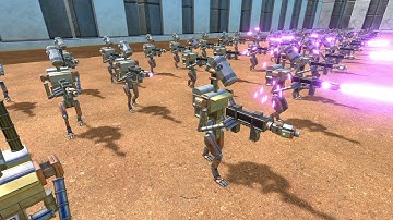 Advance of the battle droid! - Age Of Warbots