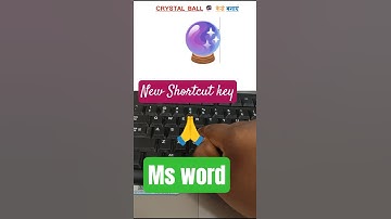 Crystal Ball 🔮 Ms Word Shortcut Tricks #shorts #msword #tricks #education #computertips #mswordtips