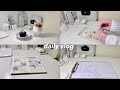 a day in my life | studying, stationery haul, journal with me ☁️