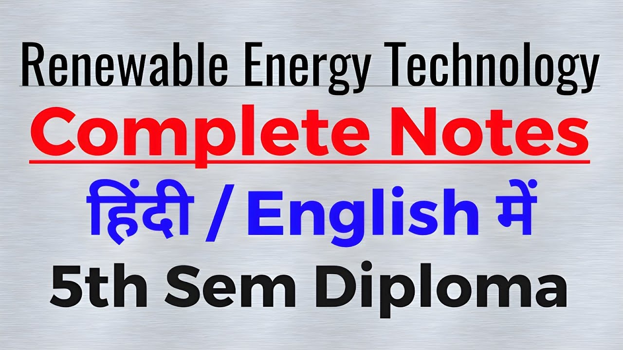 renewable-energy-technology-notes-pdf-renewable-energy-technology