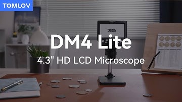 TOMLOV Digital Microscope 4.3" HD LCD Screen, 10.0MP Coin Magnifier
