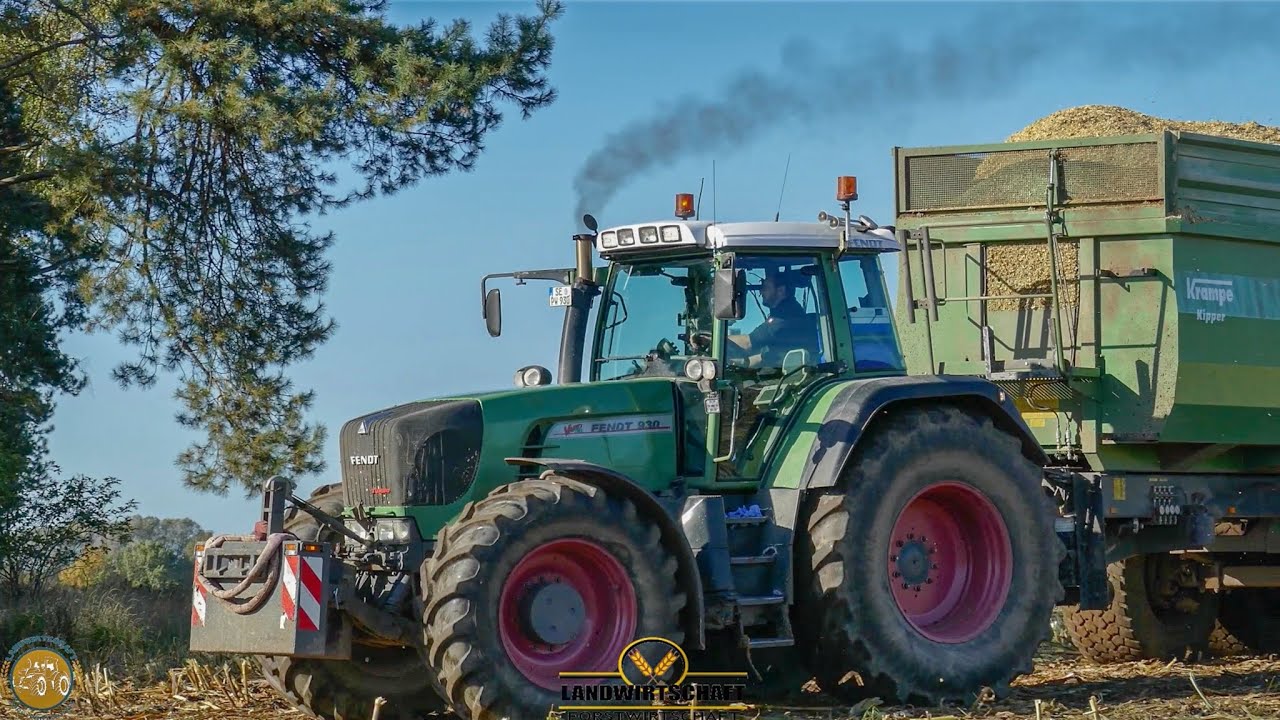 Rauchzeichen sind gute Zeichen Fendt 930 Vario Lohnunternehmen Stotz in der Mais-Kampagne! Maisernte