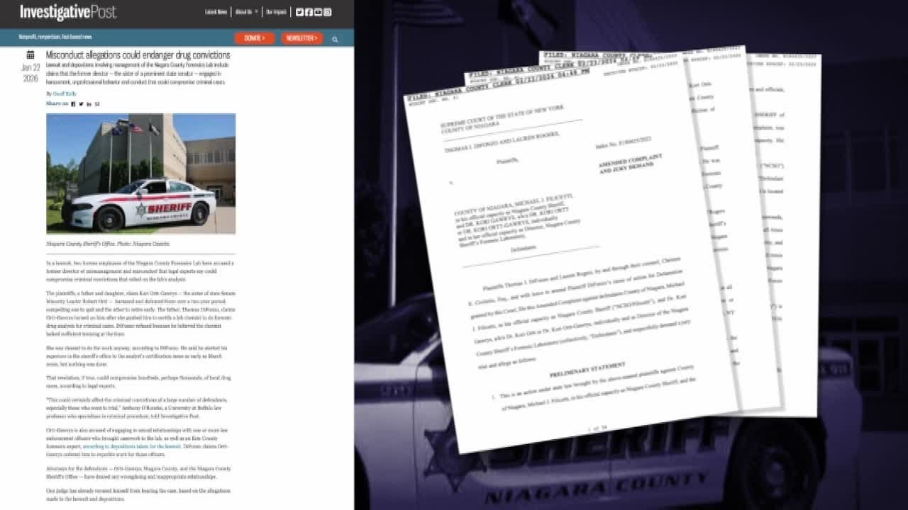 Misconduct allegations at Niagara Co. forensics lab