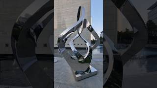 This Stainless Steel Sculpture Changes Shape as You Move | DIFC Dubai 2026