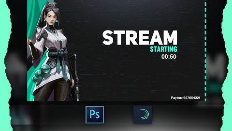 How To Create Stream Starting Soon Screen On Android | Stream Screen Tutorial