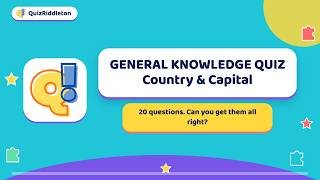 🌍 195 Countries and Capitals Quiz | Part 5 | Can You Score 100% 🧠