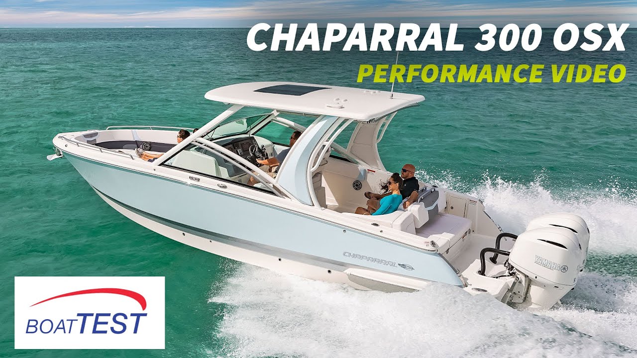 ⁣Chaparral 300 OSX (2020-) Test Video - By BoatTEST.com