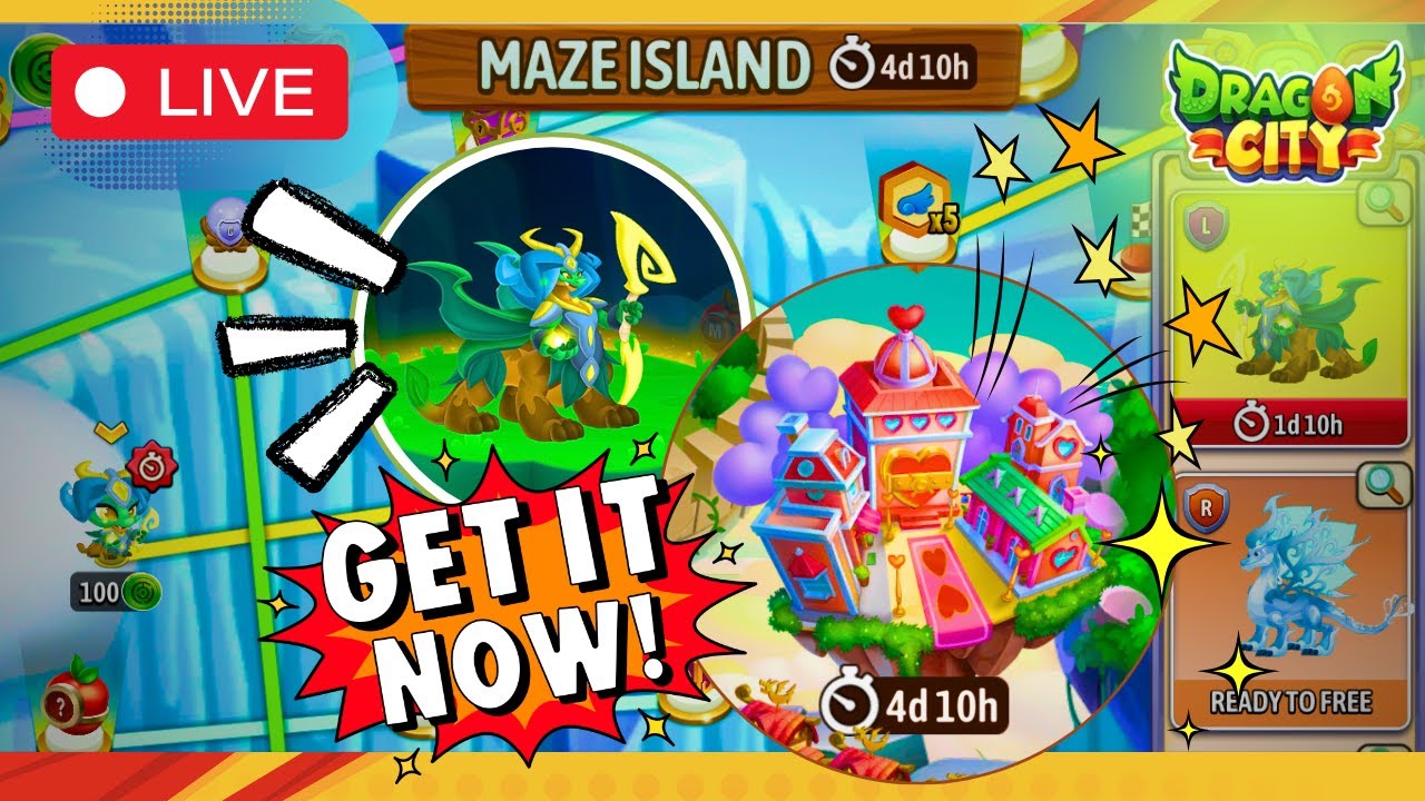 Dragon City: MAZE ISLAND - Get Transfiguration Dragon
