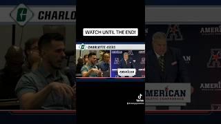 That time I asked Coach Biff Poggi a question at AAC media days & he went viral a few moments later