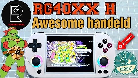 Anbernic RG40XX H unboxing  I games and systems testing  PSP PS1 Ports I Awesome Retro handheld