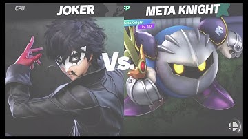 Super Smash Bros Ultimate Amiibo Fights   Request #5504 Joker vs Meta Knight
