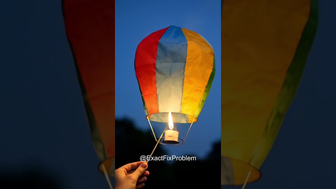 🔥 How to Make a Mini Hot Air Balloon Paper Balloon at Home