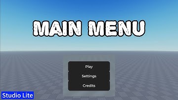 Main Menu | Studio Lite Tutorial