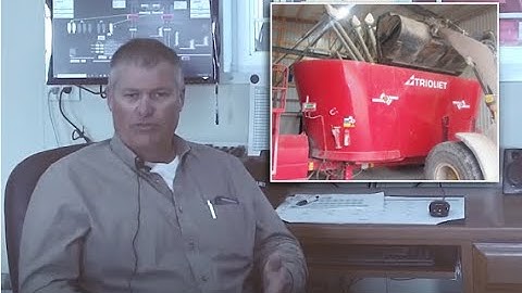 Stationary feed mixers at Vir-Clar Farm - Farmer