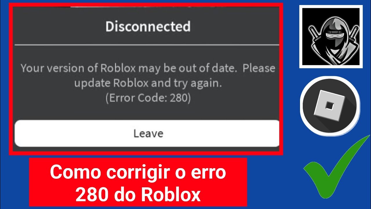 Como corrigir o código de erro 280 do Roblox | Problema de código de ...