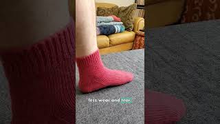 Knitting Socks That Last Forever #knitting #handknit #socks #yarn #shorts