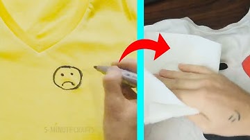 How To Remove Sharpie From Clothing Life Hack | trying 42 HOLY GRAIL PHONE HACKS by 5-Minute Crafts