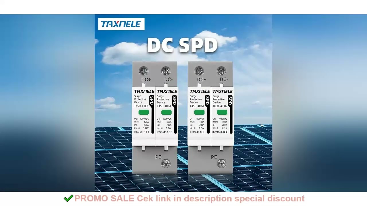 電圧サージアレスタ装置 SPD DC 500V 800V 1000V 2P 20~40KA サージ