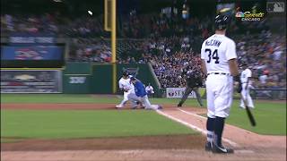 Willson Contreras Picks Off Mikie Mahtook