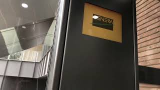 (SUPER SLAM DOOR) KONE Hydraulic lift - The Shard London  (near London Bridge Railway station)