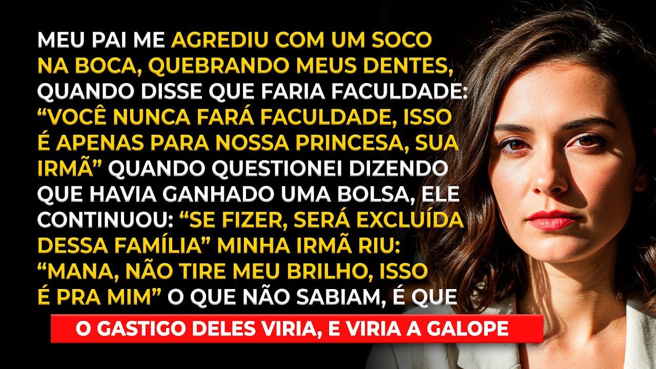 Meu pai quebrou meus dentes com um soco, porque neguei ceder minha faculdade para minha irmã