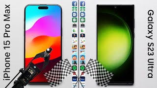 Iphone 15 Pro Max Vs. Galaxy S23 Ultra Speed Test