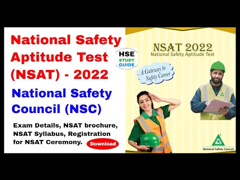 National Safety Aptitude Test (NSAT) By National Safety Council || NSAT 2022 || NSAT Exam Syllabus