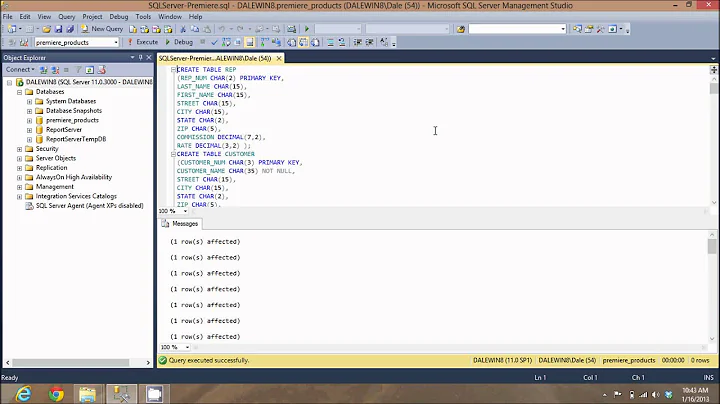 Run an SQL Script File - SQL Server 2012