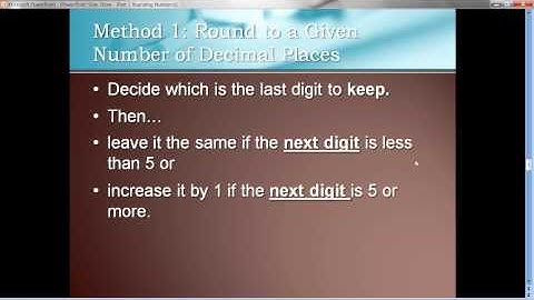 Essentials of Statistics Part 1 Rounding Numbers