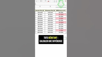 Comment calculer une différence de pourcentage sur Excel facilement ? #exceltips