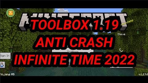 Toolbox Infinite Time For MCPE 1.19.0 | Toolbox for Minecraft 1.19 Fix Crash