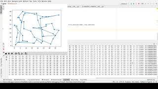 Travelling salesman problem solved with genetic algorithm - visualization