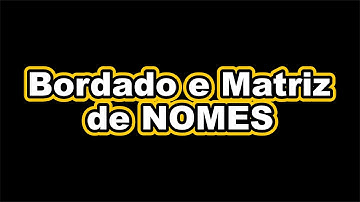 Criando Matriz de Nome Perfeita no EMBIRD